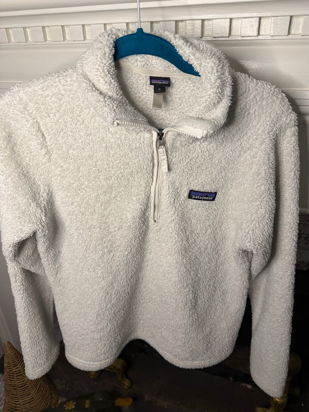 Patagonia Los Gatos 1/4 Zip Fleece Pullover Cream M
